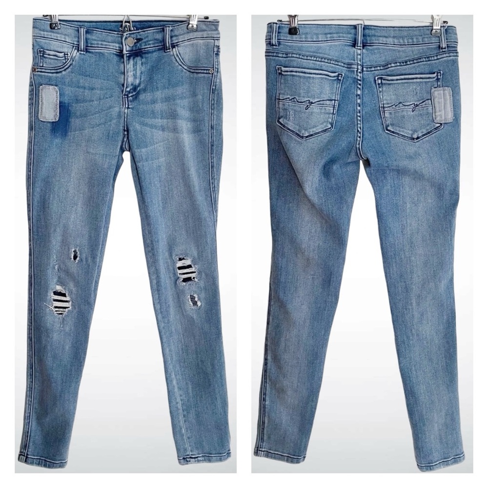 New York & Co SoHo Distressed Legging Jeans, Size 2